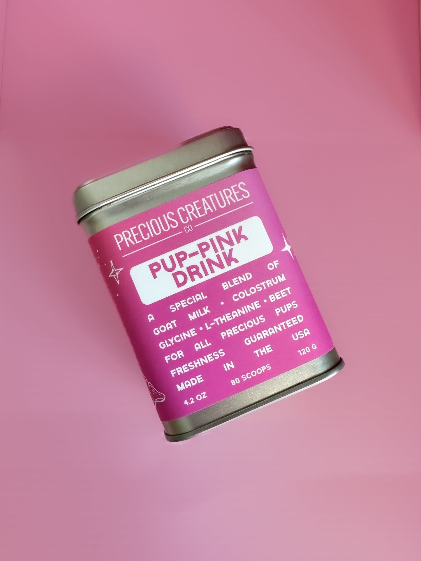 Pup-Pink Drink - Precious Creatures Co