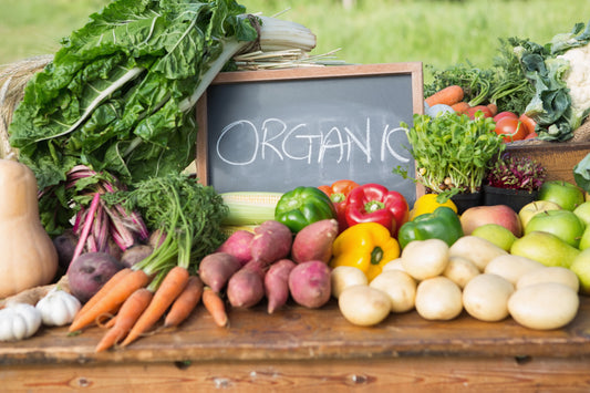 organic vegetables and fruits