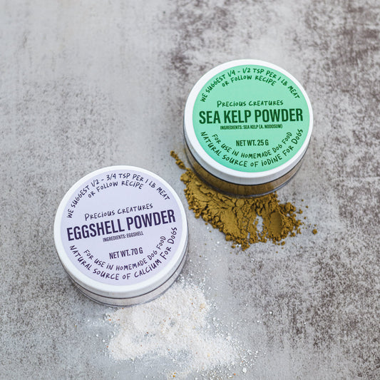 Precious Creatures Sea Kelp and Eggshell powder - vitamins and minerals supplement for dogs