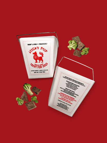 Beef Liver & Broccoli - Lucky Pup Freeze Dried Treats - Precious Creatures Co