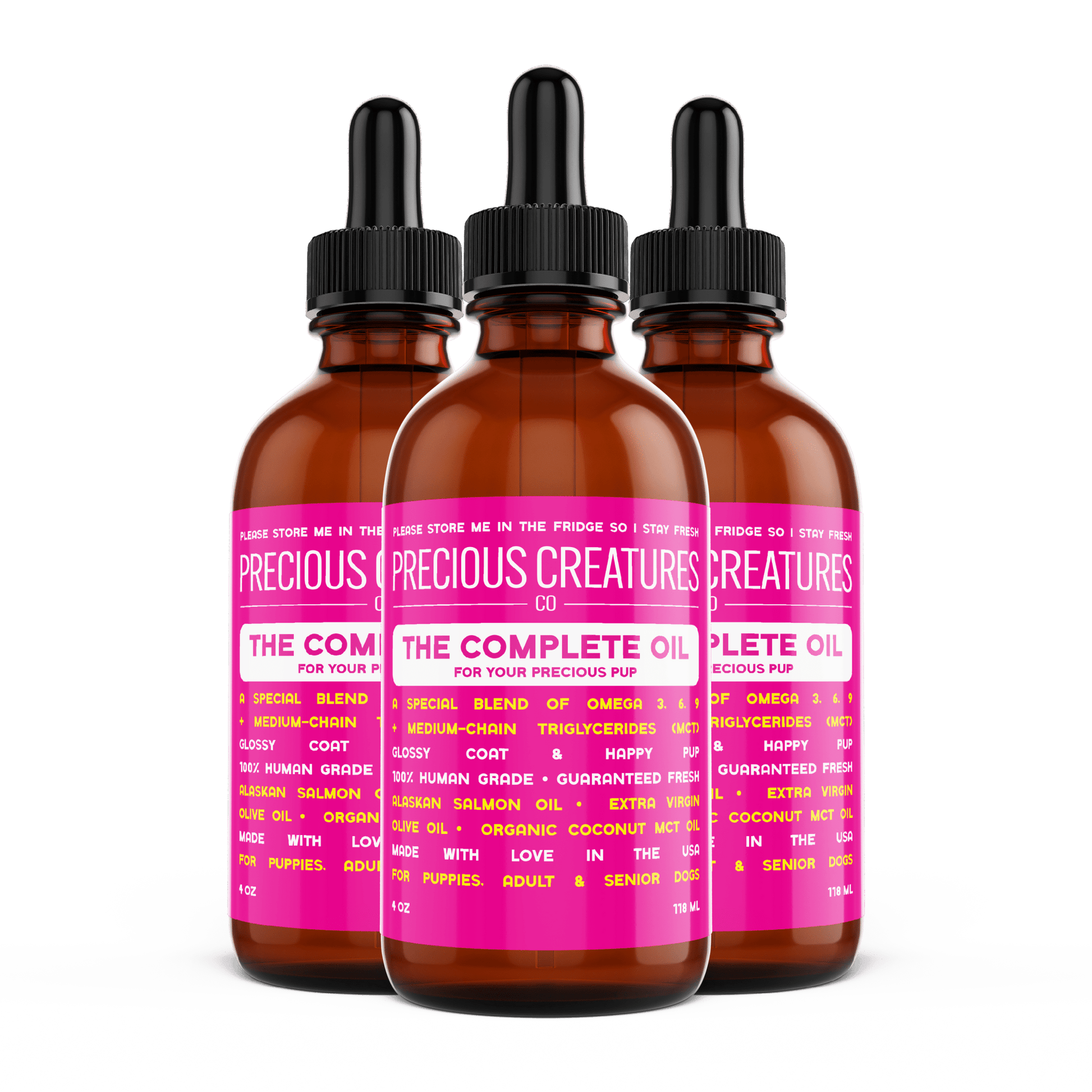 The Complete Oil For Dogs (3 pack) - Precious Creatures Co
